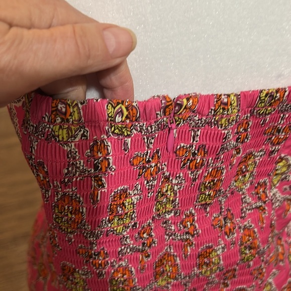 J.CREW COLLECTION PUFF SLEEVE SQUARE NECK TOP IN RATTI PINK BLOOMS PRINT SZ 4 - Picture 4 of 16